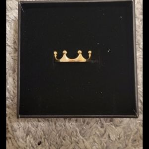 14K Gold Crown Ring